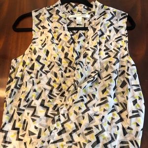 Diane Von Furstenberg Sleeveless Blouse Size 4